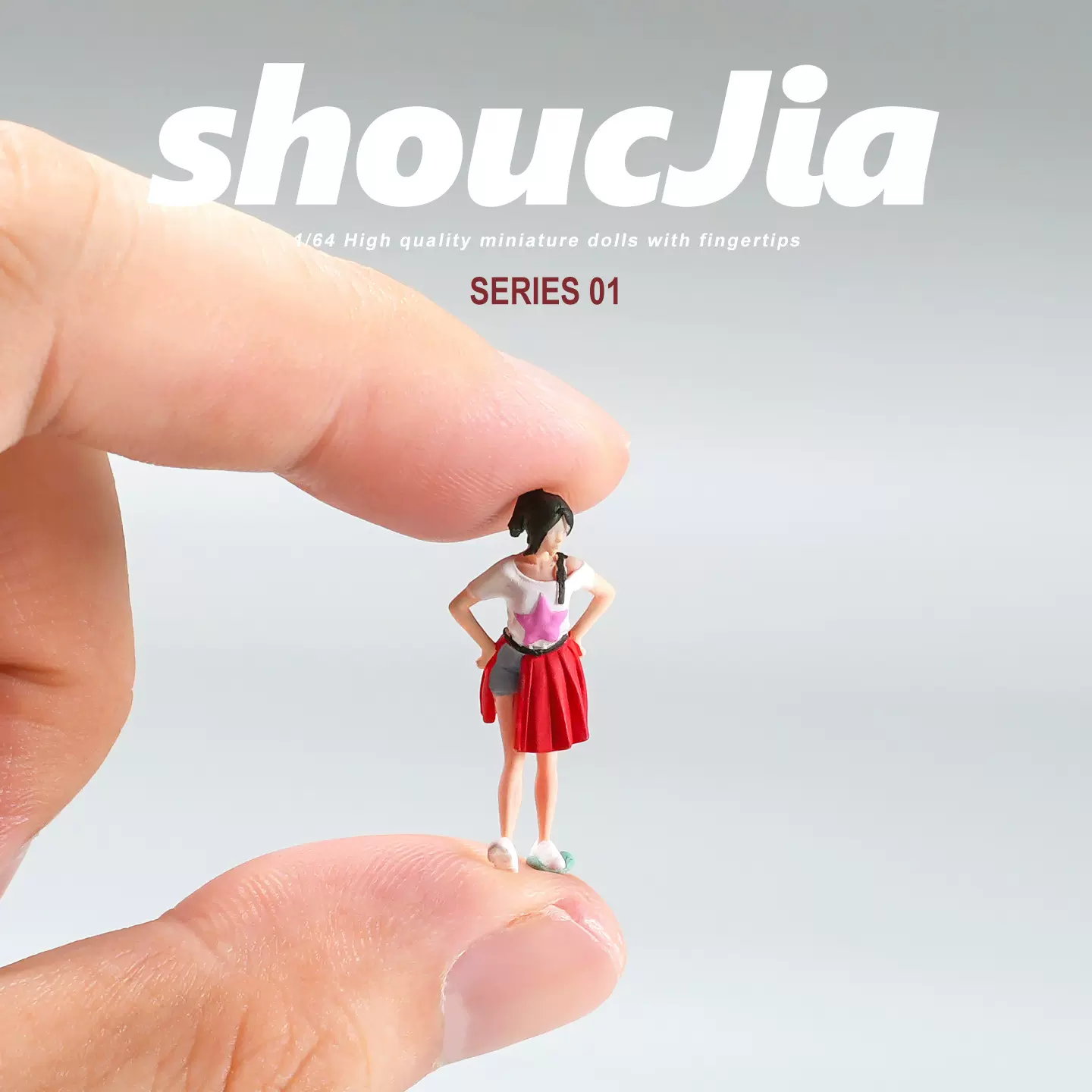 网红妹子美女 仿真树脂人物模型 彩色成品摆件微观摄影小道具立体