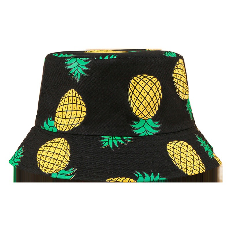 Verano nueva protección solar ala ancha estilo coreano piña pescador sombrero mujer moda todo partido casual lavabo sombrero Hombres estilo japonés