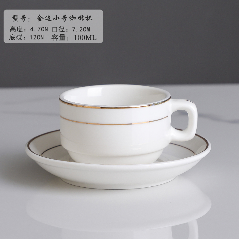 Taza de café de cerámica europea pequeña taza de té de cerámica de lujo Phnom Penh hotel taza de café americana no puede café