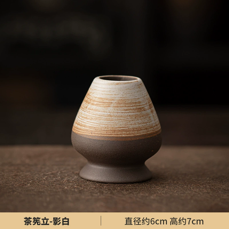 Набор чая матча (Creative Ceramics) японский стиль керамические чайные инструменты — венчик, ложка, сито нержавеющая сталь