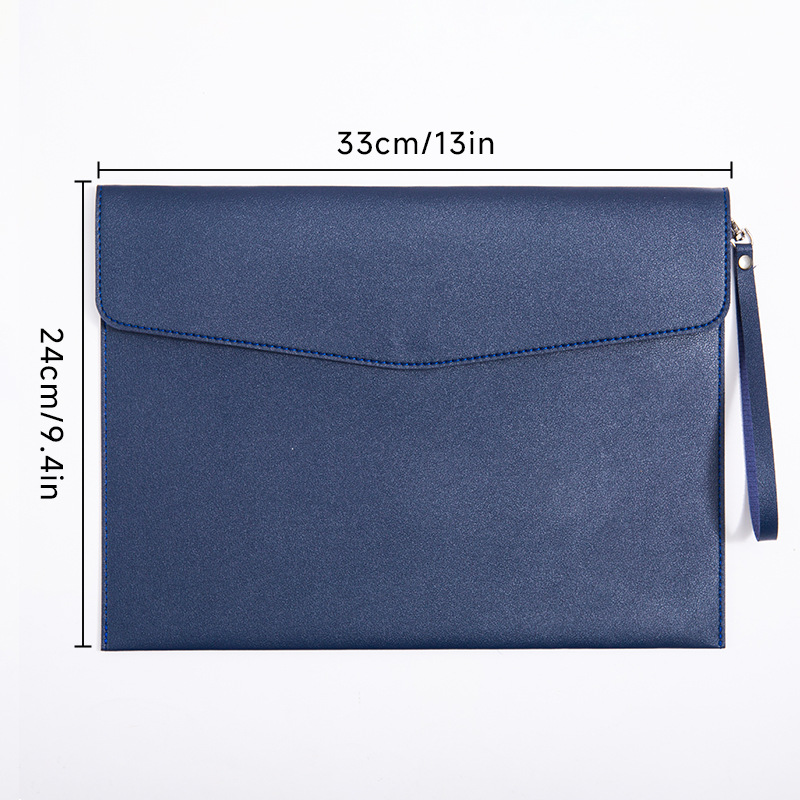 [휴대용] 나파 패턴 서류가방 - 다크블루