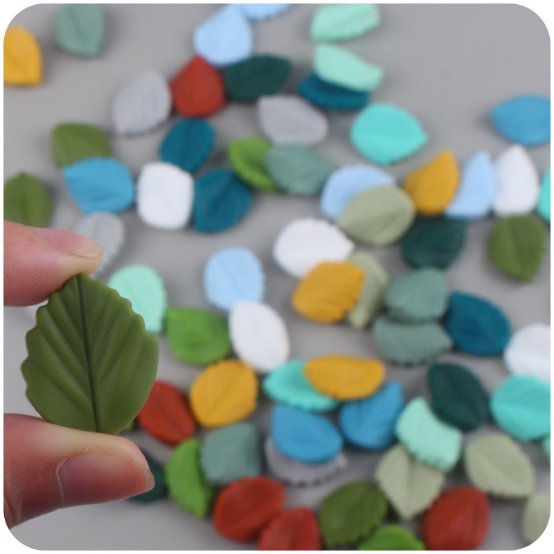 Bebé suministros de silicona dibujos animados hoja DIY bebé mordida chupete cadena teether pulsera accesorios juguete