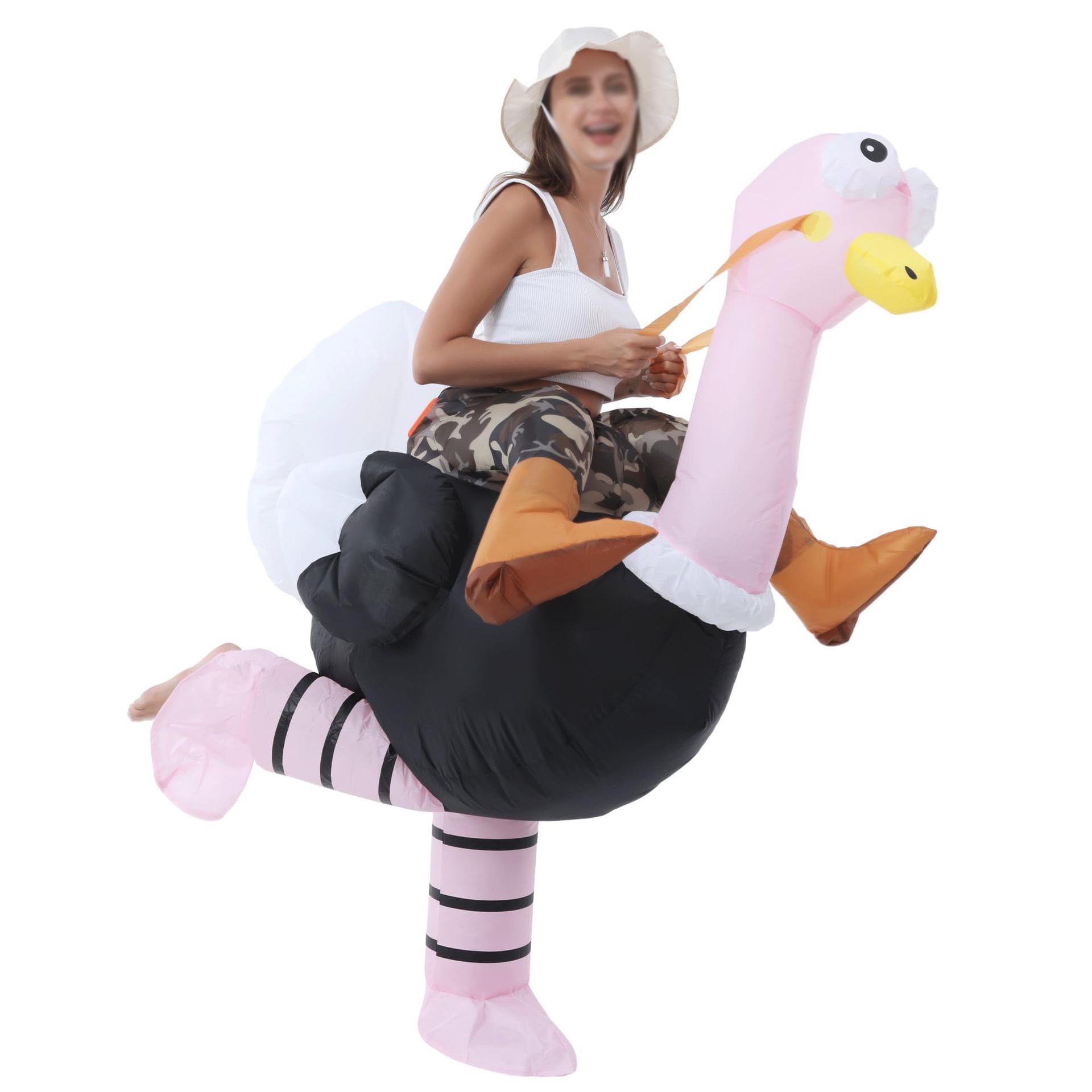 Amazon explosión impresa inflatable T-Rex disfraz Halloween multicolor T-Rex disfraz de fiesta disfraz de muñeca
