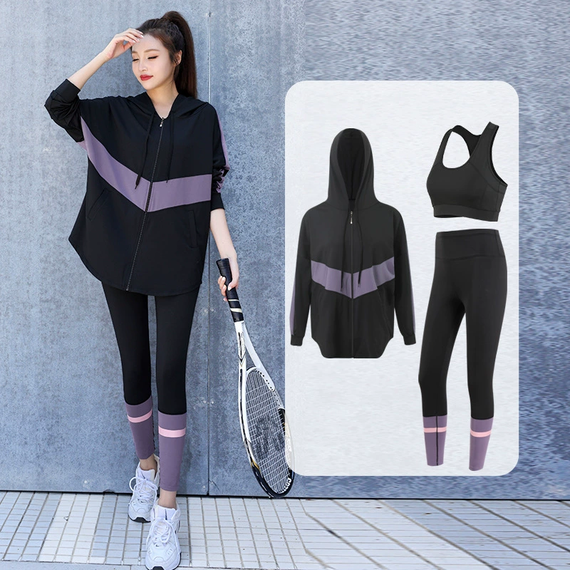 Sports demi-season jacket, quick dry long-sleeve for gym, yoga clothing, set, loose fit, for running, plus size