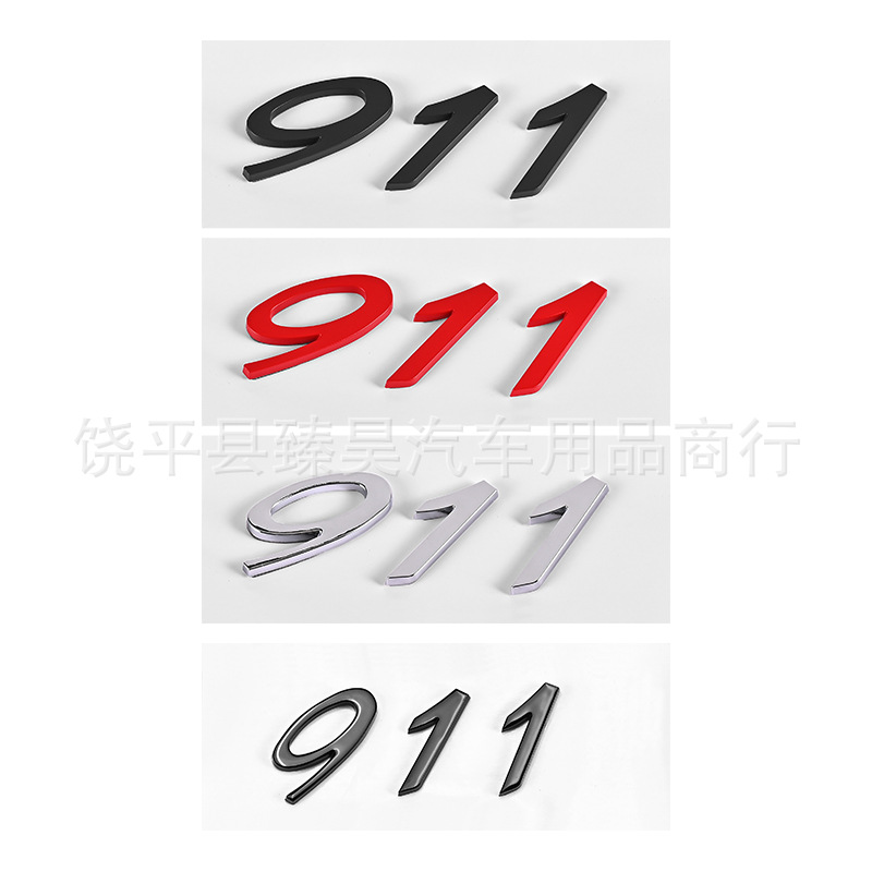 Suitable for the New Porsche 992 Rear Label, the New Turbo S Carrera 4S Modified Car Label