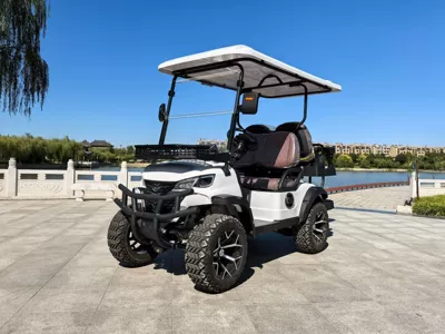Electric Golf Carts Can Be Exported, Double-Row 4-Seater 2+2 Model Sightseeing Car for Golf Courses and Scenic Spots, Fuel Type Can Be Customized (Elektrikli qolf avtomobilləri) - golf-cart-mesh-style