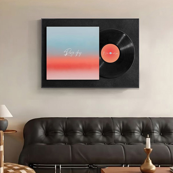 Sunset Records New Electric Meter Box Decorative Painting, Vintage Art with Dopamine Atmosphere, Electrical Box Covering Wall Art Sunset Records New Electric Meter Box Decorative Painting, Vintage Art with Dopamine Atmosphere, Electrical Box Covering Wall Art