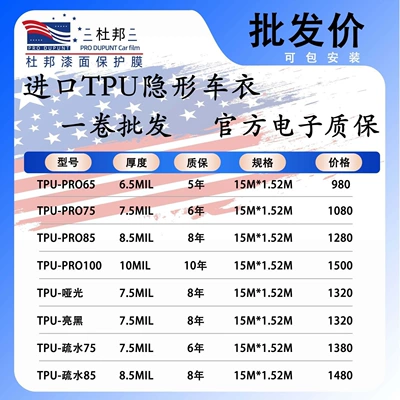 Wrap TPU Paint Protection | Car paint protective film - pro65-05m-length-152m-width-default-item