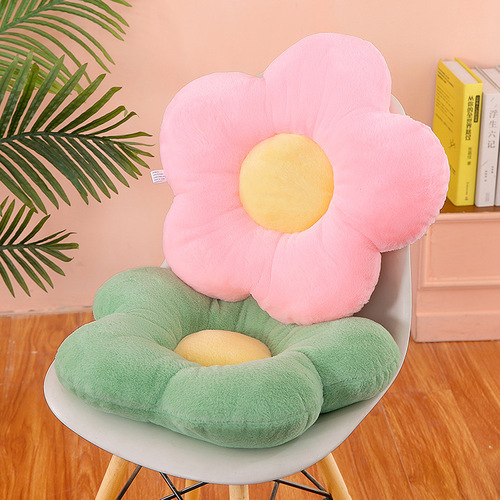 Flower pillow, seat cushion, sofa, bay window, bedroom floor, chair cushion, office car sunflower cushion batch
