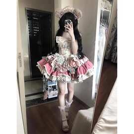 洋装洛丽塔法式可爱初恋奶甜蓬蓬蛋糕连衣裙公主风lolita甜美裙子