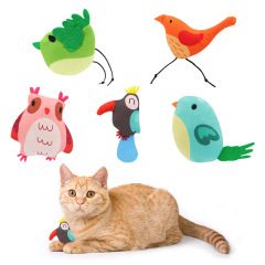 Pet supplies cartoon plush owl bird kitten catnip toy self-entertaining grinding teeth teeth cleaning cat toy
