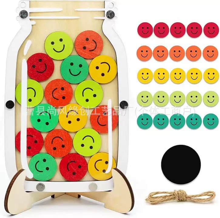 Трансграничные новые деревянные звезды бонусные очки банок