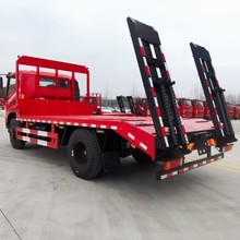 东风D3单桥平板运输车改装厂 150挖机拖板车多少钱一辆图片及参数