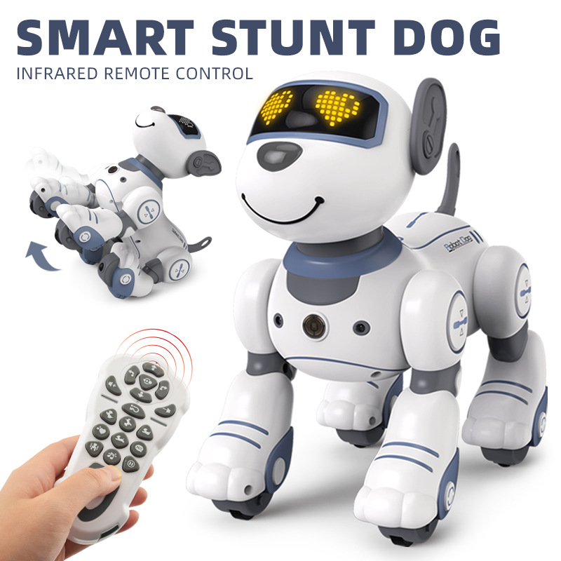 SuBo BG1533 truco mascota perro eléctrico de control remoto modelo de juguete gesto inducción seguir dump robot perro