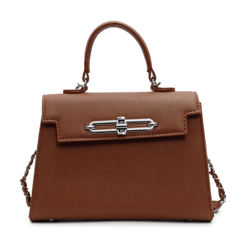 Kelly Bag femenino 2025 nuevo bolso femenino de cadena salvaje moda europea y americana de alta gama bandolera pequeño bolso cuadrado