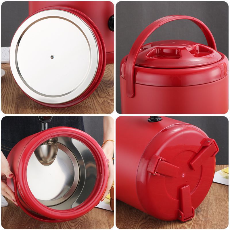 Barril de aislamiento térmico de té de leche de 10 litros barril de acero inoxidable barril de aislamiento térmico de doble capacidad barril de aislamiento térmico de aislamiento frío tienda comercial NaYou