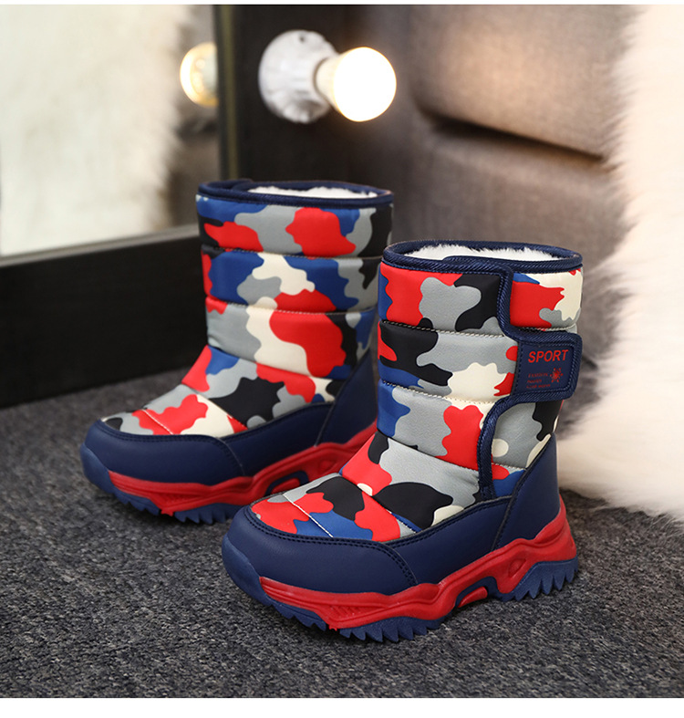 Unisex Sports Solid Color Round Toe Snow Boots display picture 3