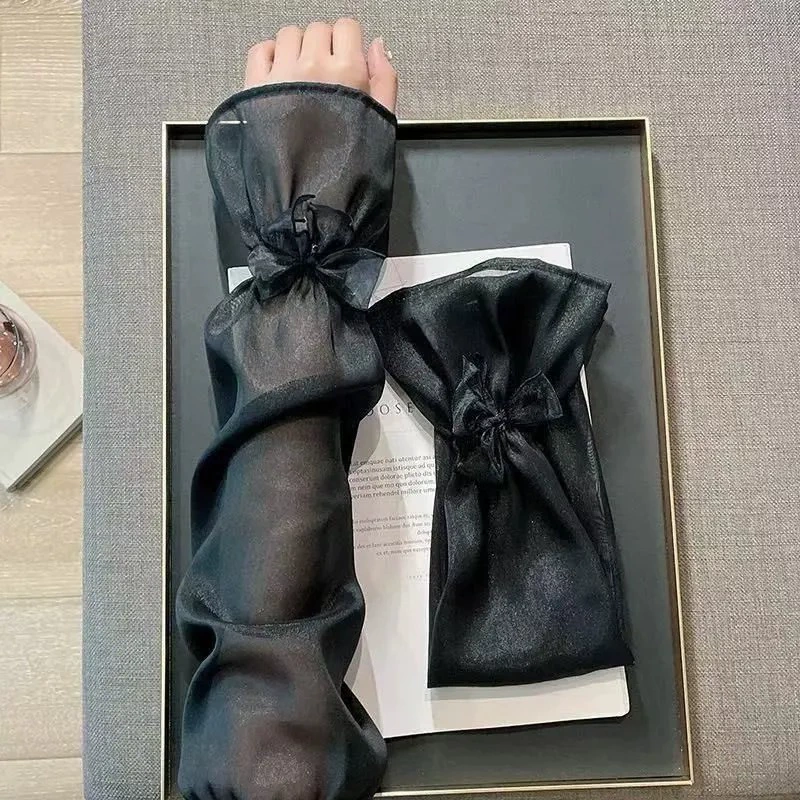 Летние рукава с бантами, комплект, модная защита рукавов, корейский стиль, защита от солнца, UV-защита