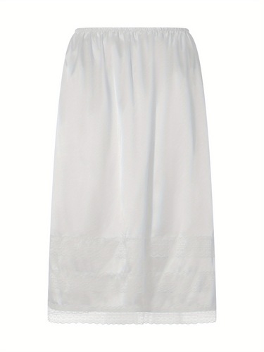 Women's Lace Trim Half Slips Anti Cling Vintage Style