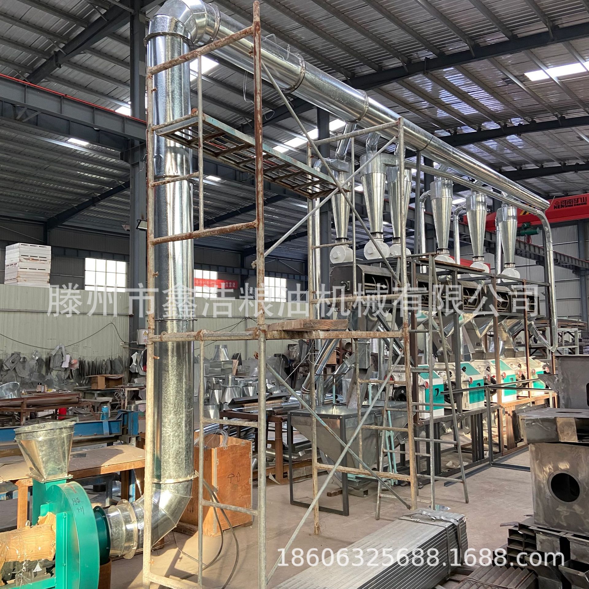 鑫浩商用大型磨面机 大米磨粉机小麦加工设备面粉机