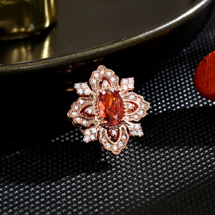 European creative design geometric magnetic buckle fashionable and exquisite clothing corsage accessories holiday gift