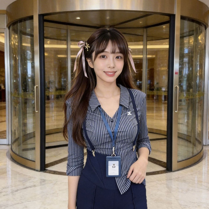 Sweet and Spicy Pure Desire Style Mature Lady Style Striped Shirt Top and High-Waisted Suspender Shorts Two-Piece Set for Women, New Summer Style