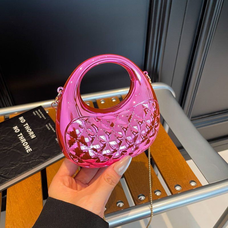 Elegante Gesteppte Dumpling Handtasche Mit Kette Schultertasche_voghion.com