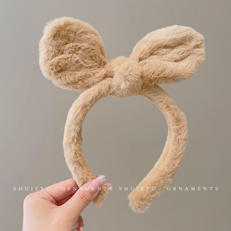 Face Wash diadema especial femenina 2023 nueva diadema femenina antideslizante horquilla de pelo de felpa Paquete de pelo banda de pelo de dibujos animados tocado