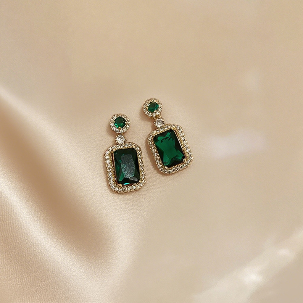 Earrings - Green