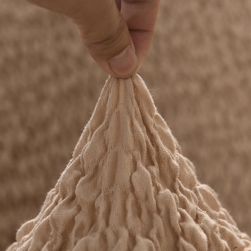  New Cream Cloud Seersucker All-Inclusive Sofa Cover Elastic Non-Slip Anti-Cat Scratch Sofa for Four Seasons