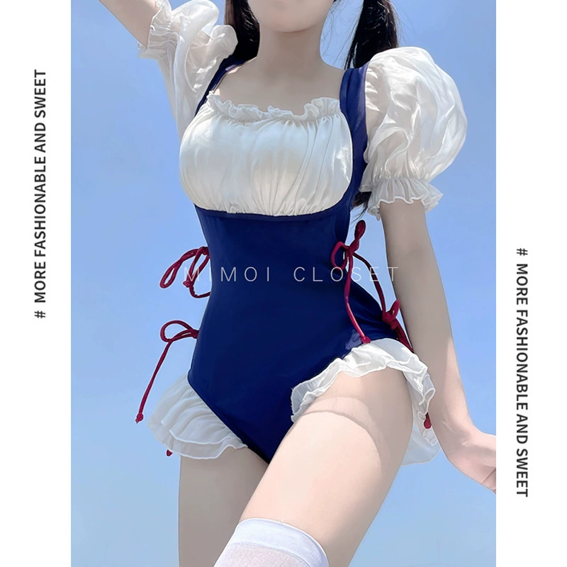 Новинка 2023 года, женский консервативный купальник в сказочном стиле, закрывающий живот, цельный купальник для похудения, горячая весна-лето, модный консервативный купальник с юбкой