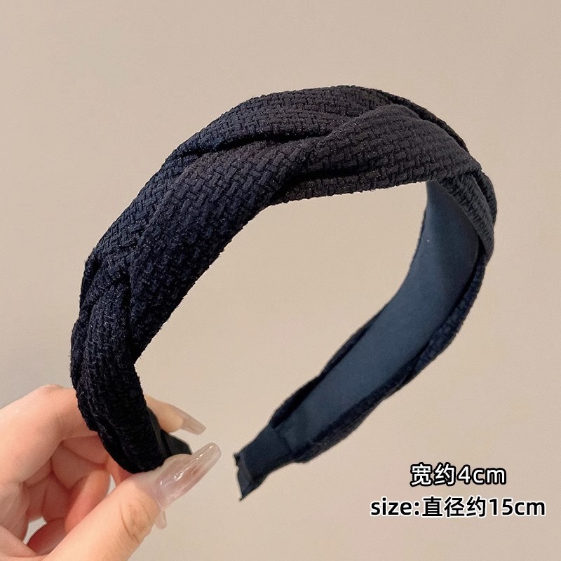 复古法式高颅顶发箍女款2025新款网红头饰黑色高级感压发发卡|undefined
