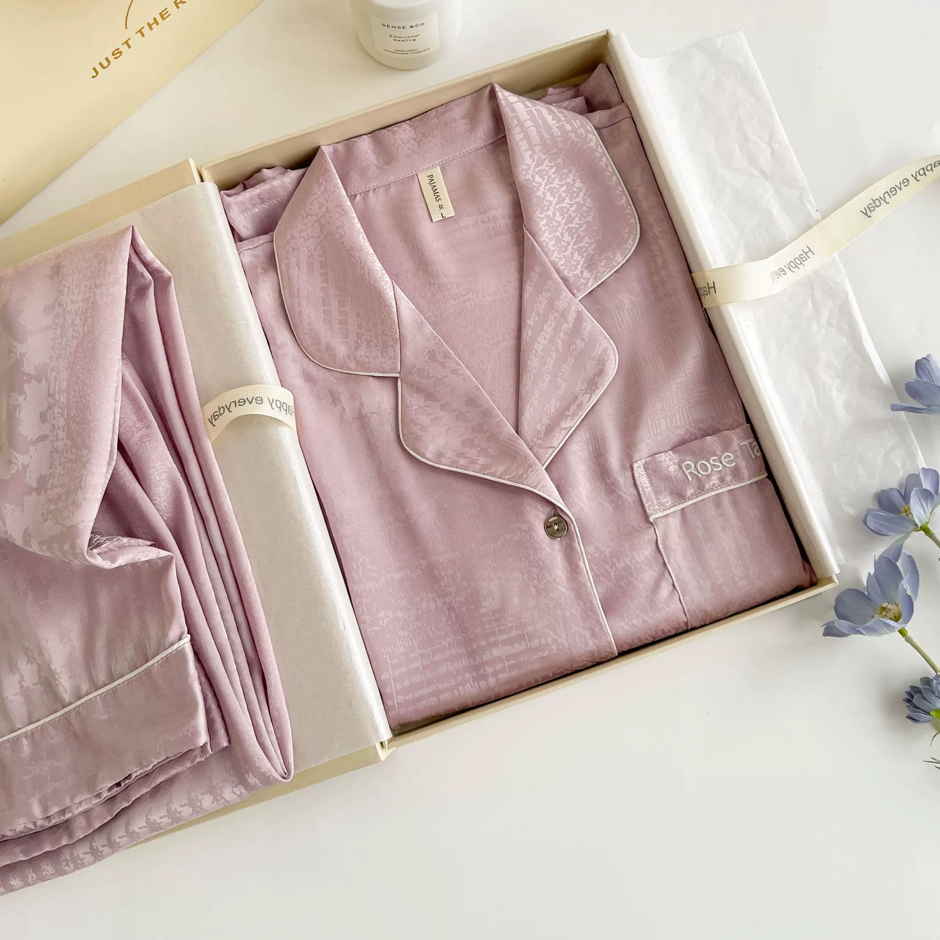 Новая пижама женская весна и осень тонкая передовая темная текстура женская осенняя одежда с длинными рукавами