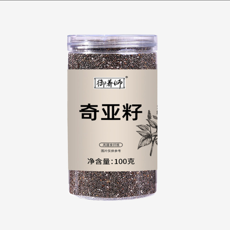 Chia Seeds 100g Bottle High Fiber Whole Seeds for Drinks and Cooking overview