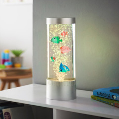 クリエイティブ爆型LEDバブルチューブフロアランプ七彩RGB変色水柱ランプシミュレーション魚灯室内装飾夜灯