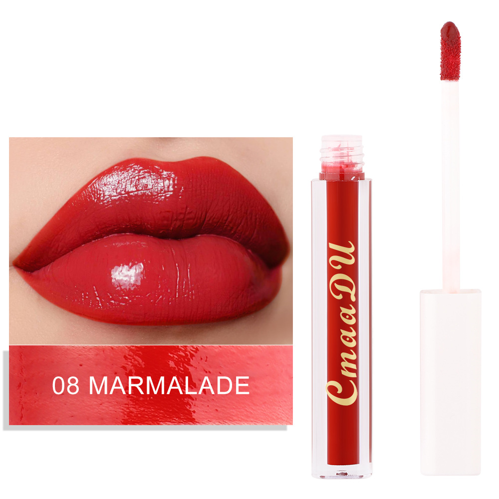 Check it out! Link Disclaimer - Exclusive for Foreign trade :CmaaDu 8-color Lipstick Olive Cream Brightening Lip Gloss undefined