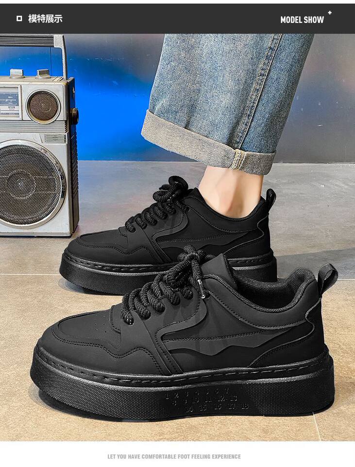 Giày thể thao nam đế dày chống trơn, giày sneaker casual thoáng khí đi làm — MQ21 màu kaki, MQ21 màu đen chi tiết 9