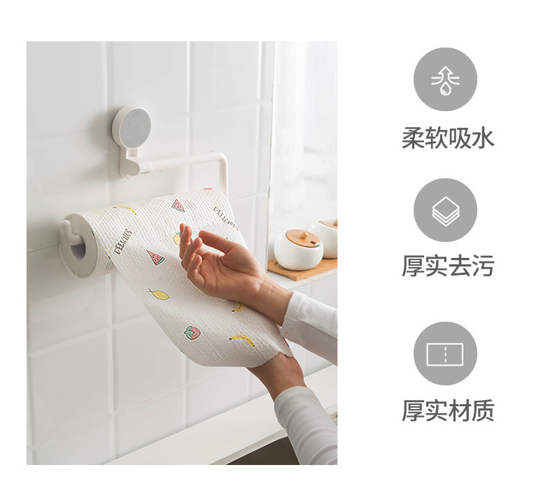 Lazy Person Dish Cloth Thickened Kitchen Disposable Cleaning Absorbent Oil-Removing Enlarged Paper Towel
