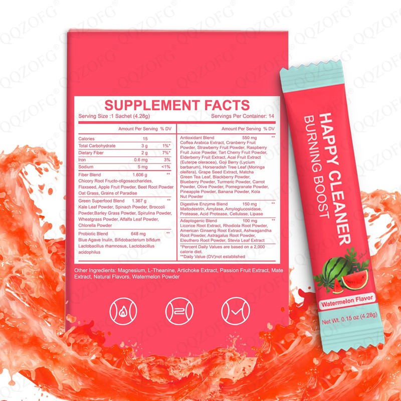 现货热卖亚马逊TK爆款西瓜味快乐清洁粉happy cleanse 西瓜味工厂|undefined