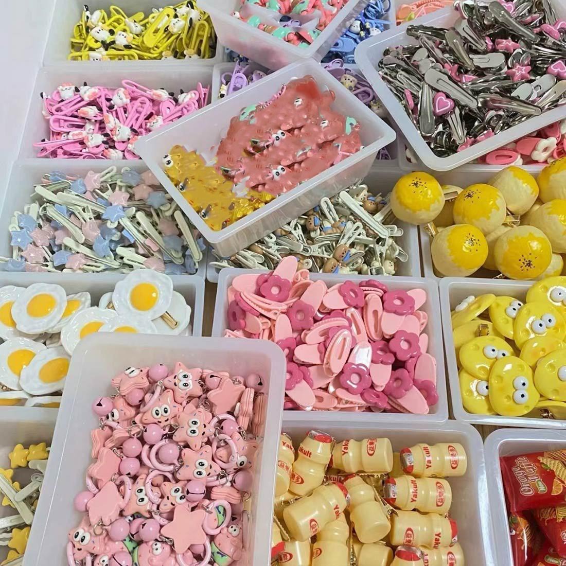 地摊发夹饰品批发小商品摆摊发卡一元鸭嘴夹批货精品头饰网红夜市