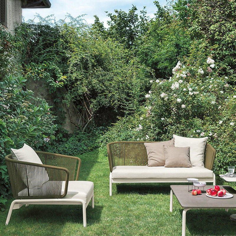 Al Aire Libre sofá patio ocio Silla de ratán muebles Nordic Hotel Villa jardín al aire libre Sunshine Room combinación de mesa de té
