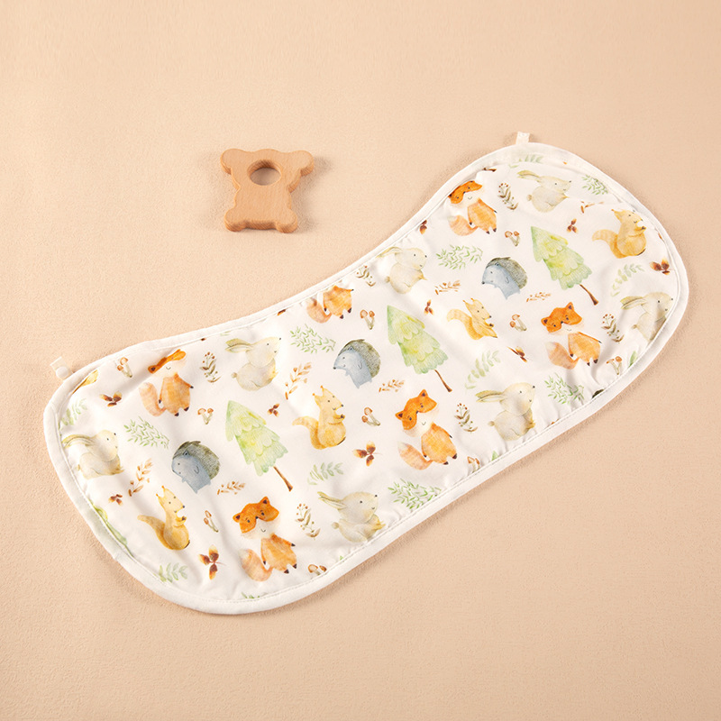Almohada de película de nube de bebé antibacteriana fresca de verano, un paño de hilo de algodón de bambú, toalla de hipo anti-escupir, almohada plana para bebé, toalla de saliva