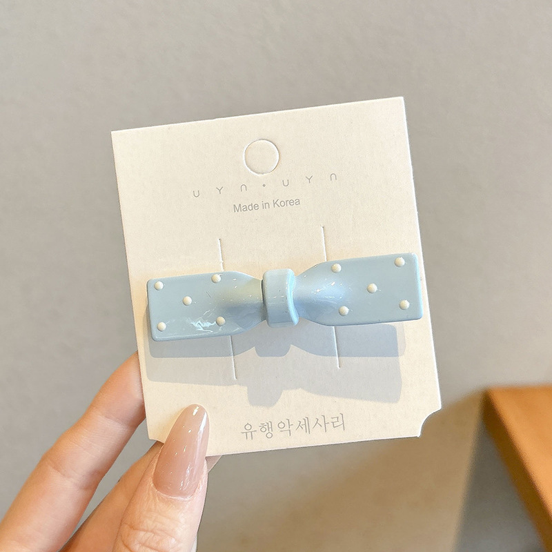 Crema ondulado punto arco clip para el cabello de la mujer adorable lateral cabello roto frisa clip de boca de pato clip para la niña clip para el cabello