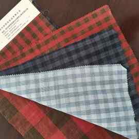 HY-18178纯亚麻色织布 格子色织四季休闲亚麻布料 服装家纺等布料