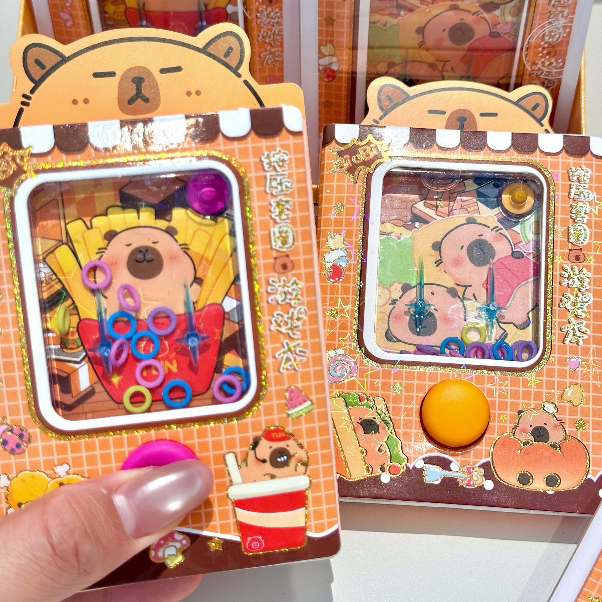 Libro de juegos de Kapibala Libro de palabras de descompresión de diversión creativa Bloc de notas portátil Diario de notas para estudiantes