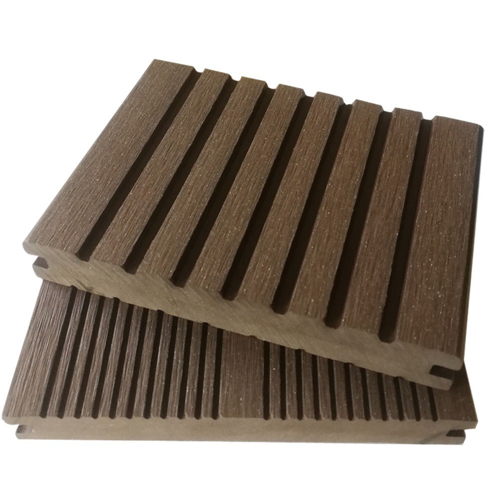 Piso Sólido de Madera Plástica 140*20 Impermeable y Antideslizante para Exteriores image 1