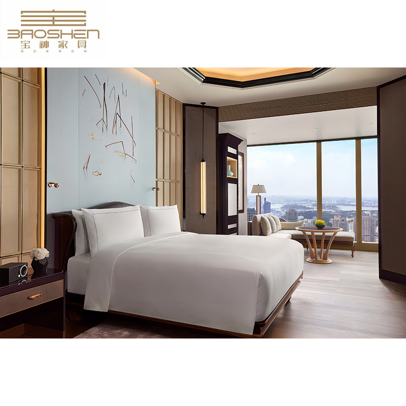 Hotel Furniture Set for Standard Rooms, Guesthouses, and Apartment Projects: Ritz-Carlton Tatami High-End Customization
