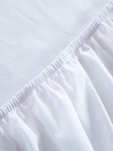 IZ4A白色单件纯棉床笠一米八宾馆床罩床垫套酒店床套专用全棉床单