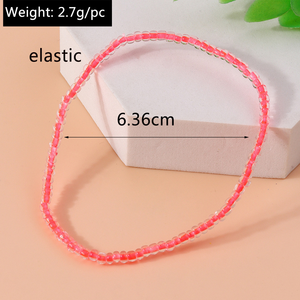 4g Weight Anklet Classification 1 Piece Quantity Holiday, Daily Occasion Plastic, Resin Material Round Pattern Spring&Summer Season Women's Gender Vacation, Classic Style Style Wholesale Jewelry Vacation Classic Style Round Plastic Resin Anklet 无