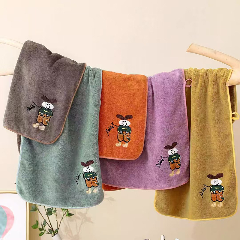 산호 벨벳 수건 캔디 벨벳 타월 추가 두꺼운 피부 친화적 인 흡수제 빠른 건조 성인 비치 타월 맞춤형